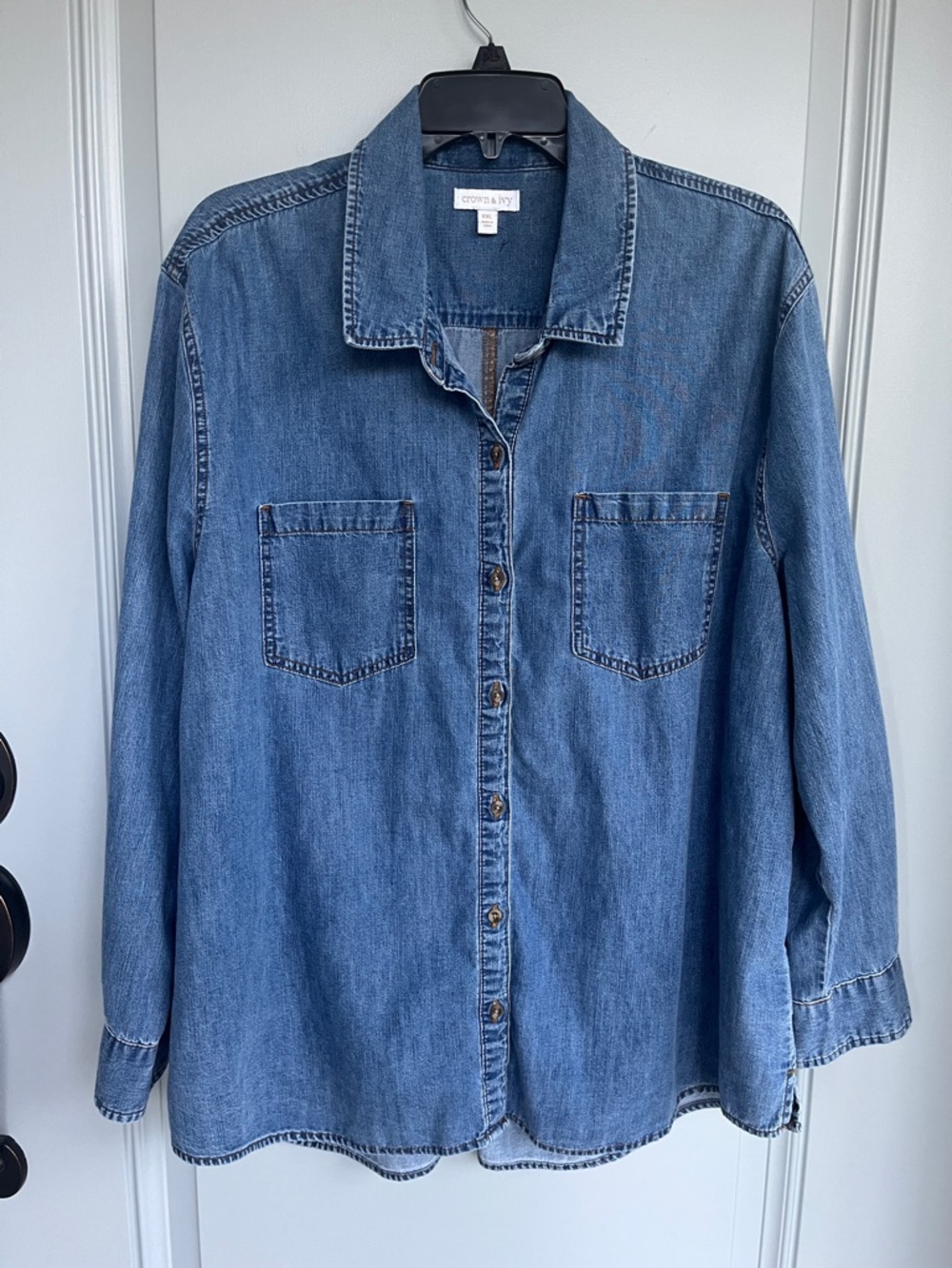Crown & Ivy Denim Shirt XXL